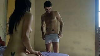 Novinha Lalla Potira dando gostoso para Betosmoke e Mòr Bambu